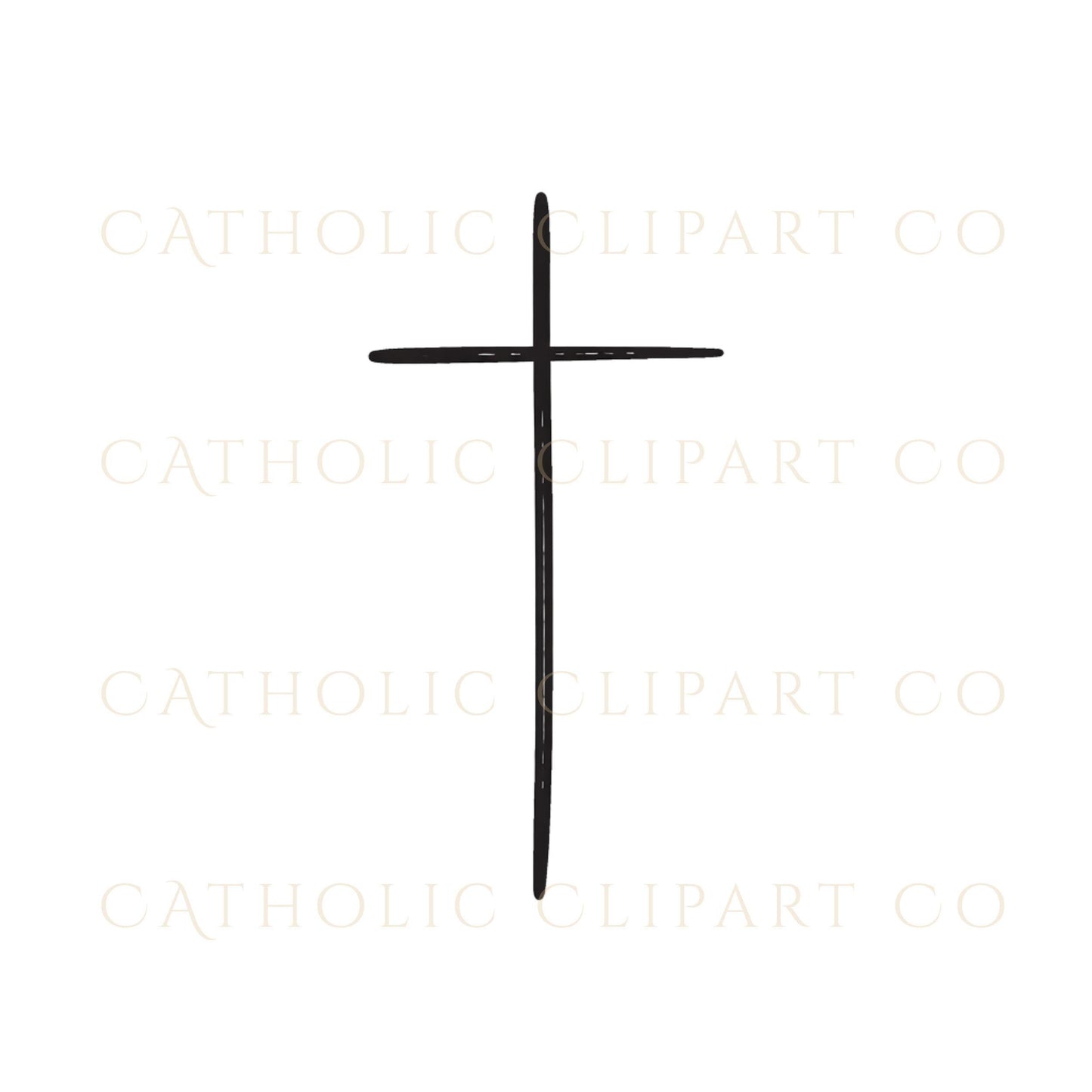 Bold black cross for logo or print design / Cruz negra gruesa para diseño