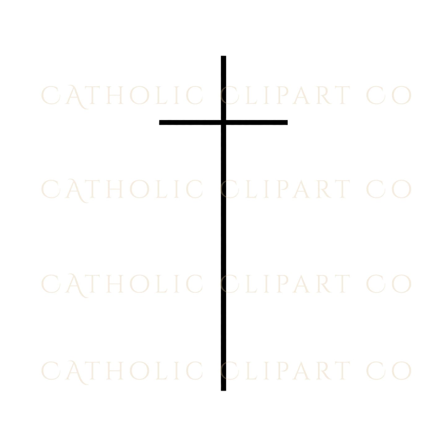 Modern cross clipart set black PNG / Set de cruces modernas PNG negras