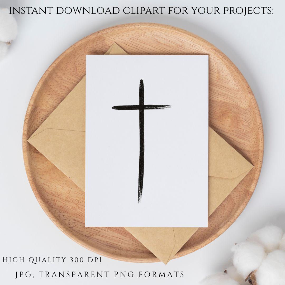Simple black cross designs for logos and print / Diseños simples de cruces negras para logos