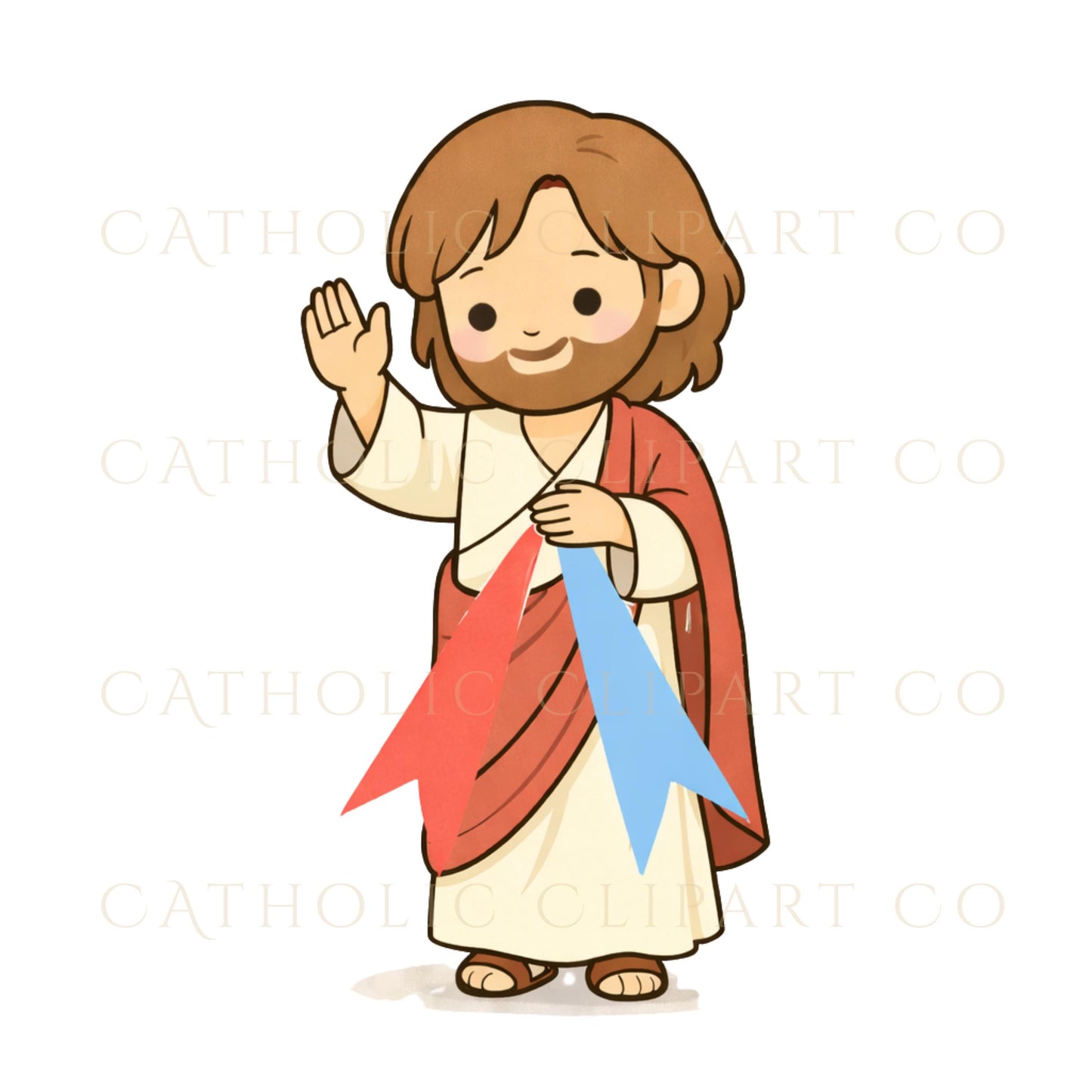 Blessing Jesus clipart PNG / Jesús bendiciendo clipart PNG