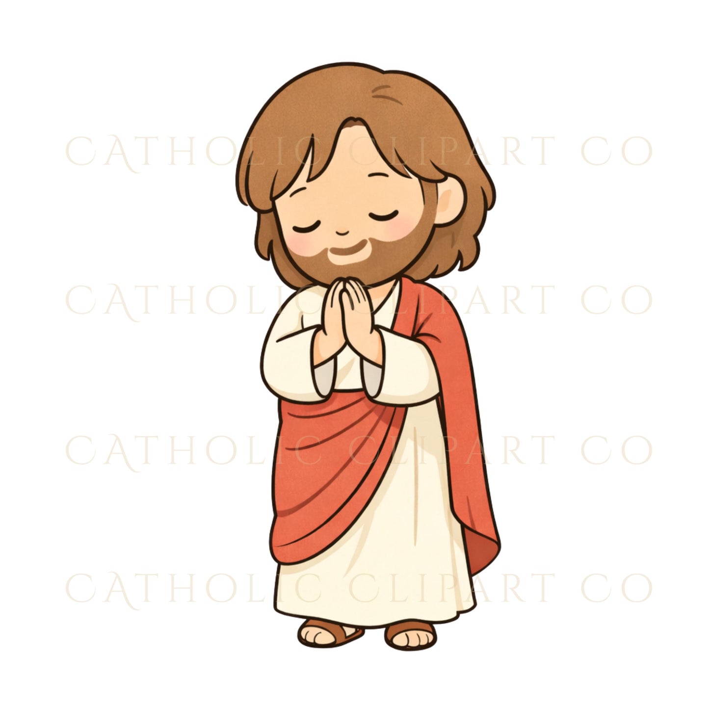 Catholic Jesus clipart PNG set / Set clipart católico de Jesús