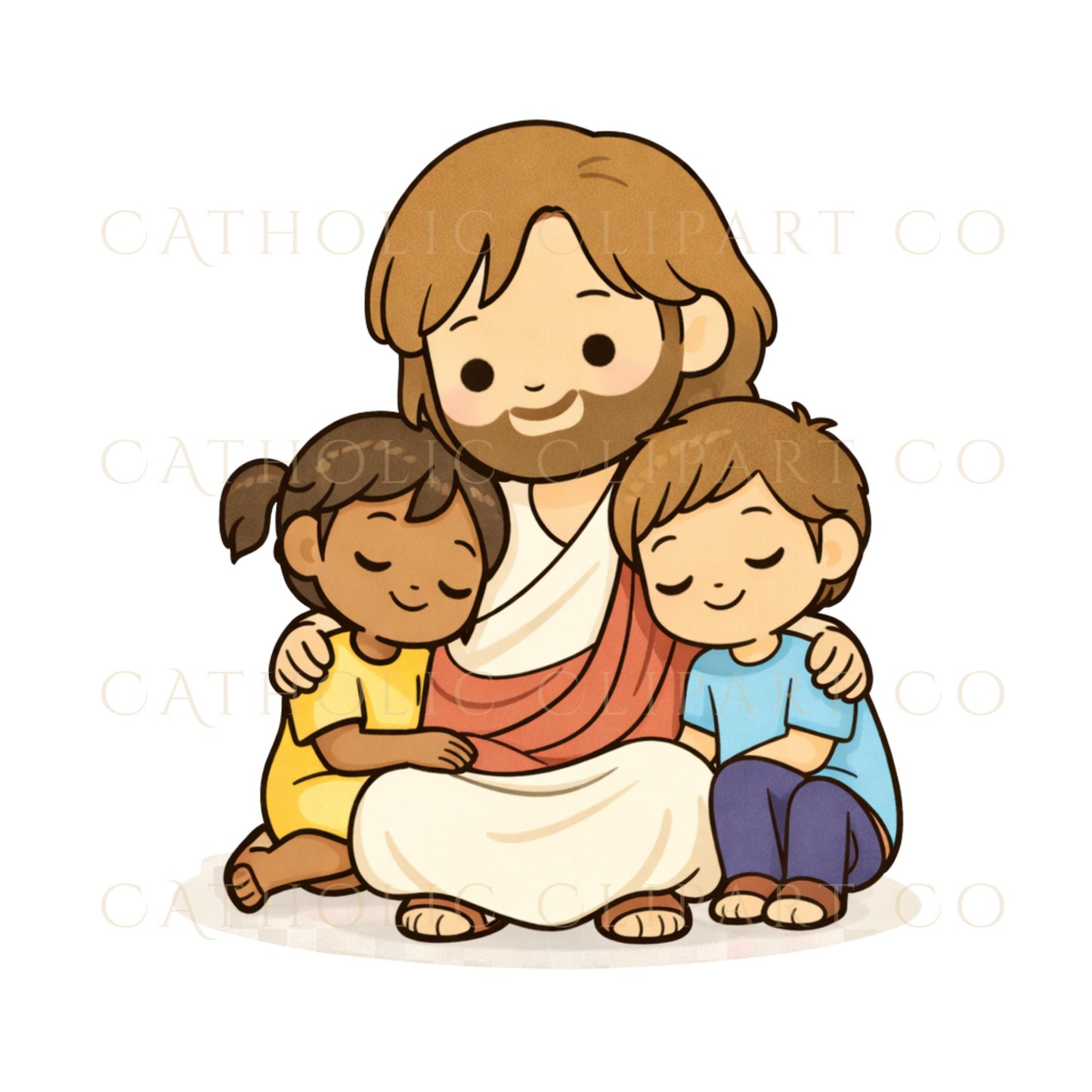 Sunday school clipart Jesus bundle / Clipart escuela dominical Jesús