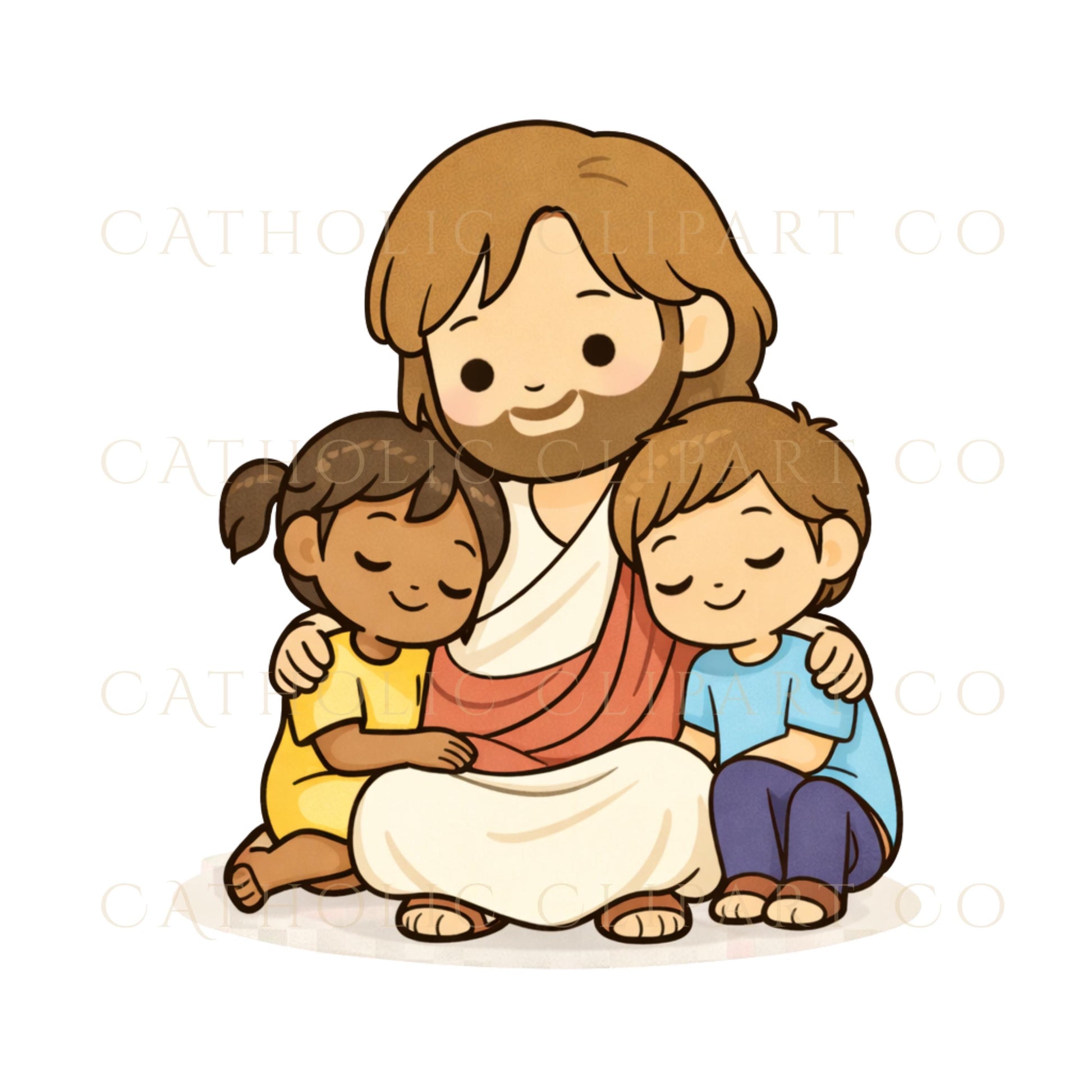 Sunday school clipart Jesus bundle / Clipart escuela dominical Jesús