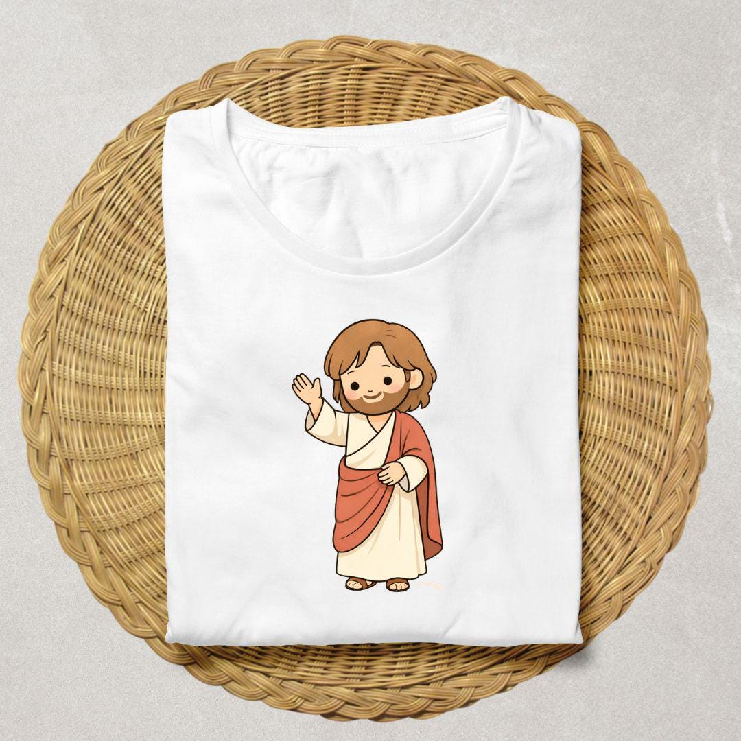 Good Shepherd Jesus lamb clipart / Jesús buen pastor con oveja clipart