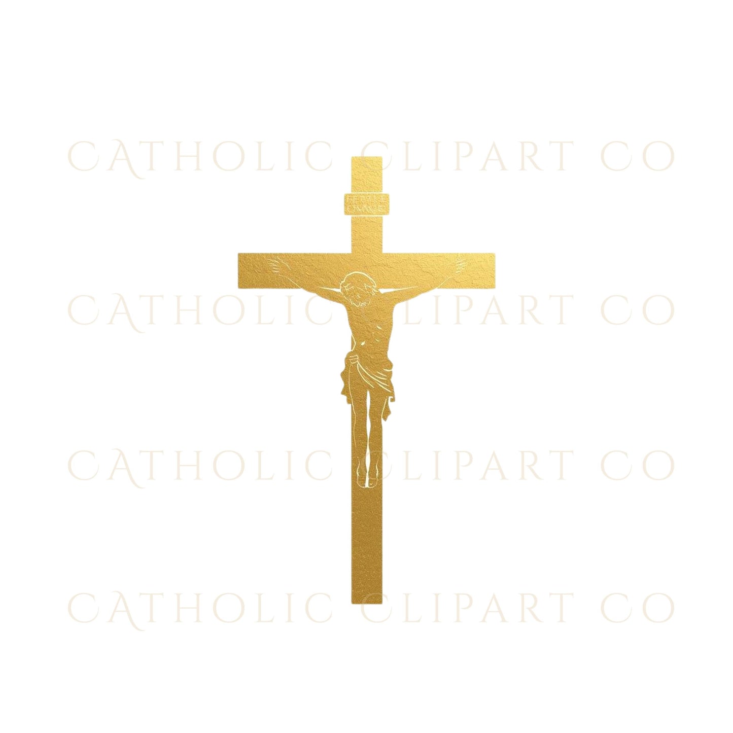 Gold crucifix PNG images for wedding invitations, church logos and branding – Imágenes de crucifijos dorados PNG para invitaciones y logos