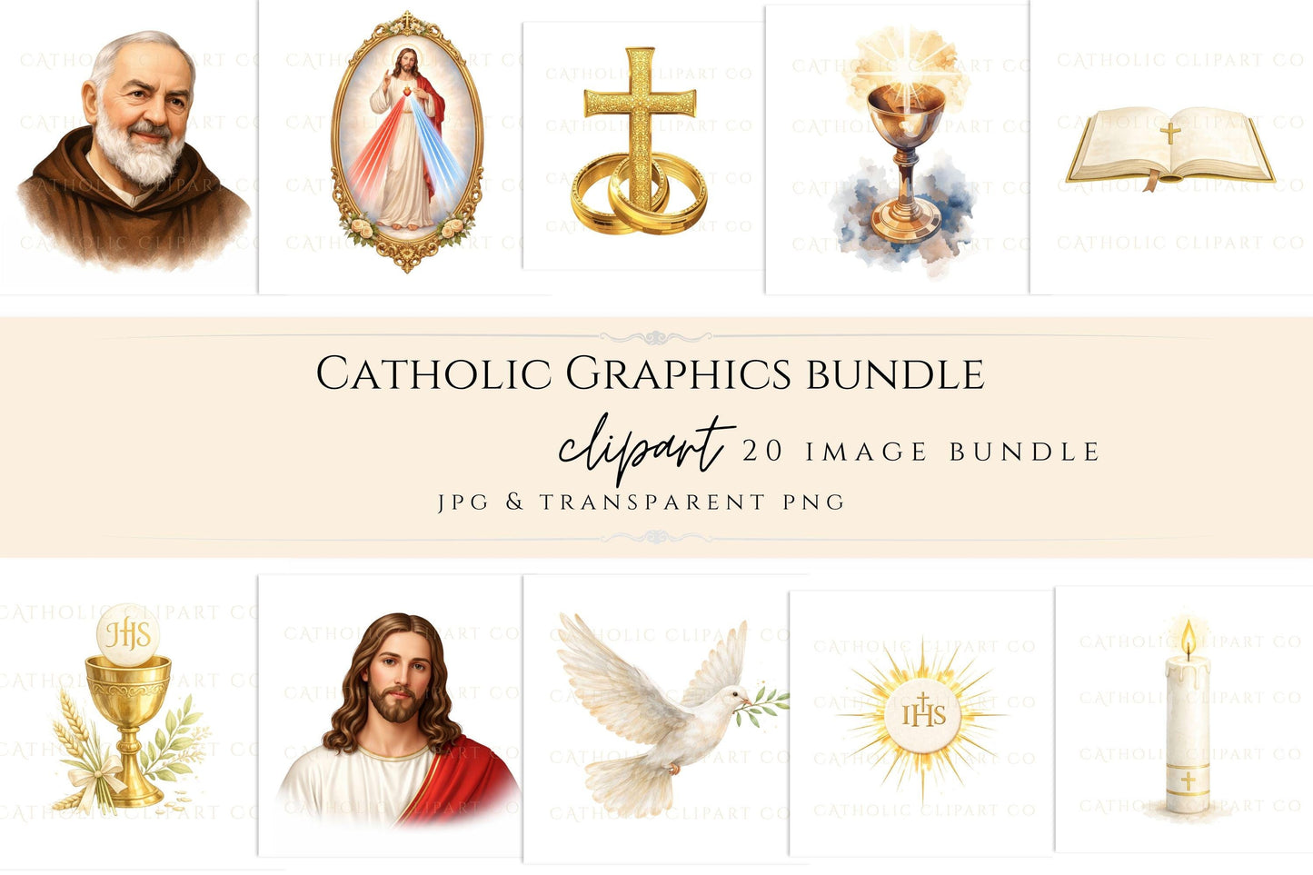 Virgin Mary clipart PNG Catholic graphics / Virgen María clipart PNG gráfico católico