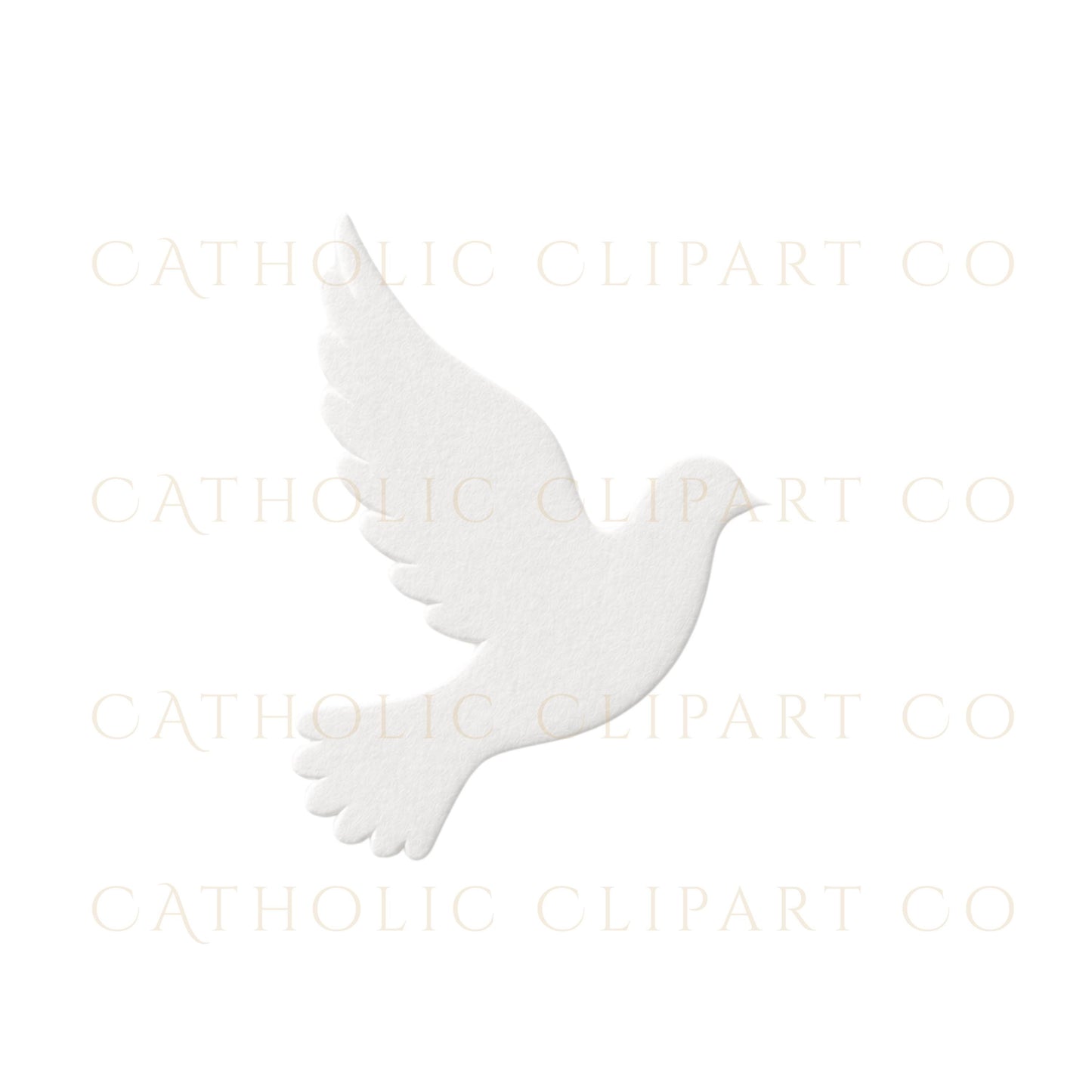 White sacrament icon clipart pack with dove, shell, wedding rings, and IHS monogram / Pack de clipart de iconos sacramentales blancos con paloma, concha, anillos y monograma IHS