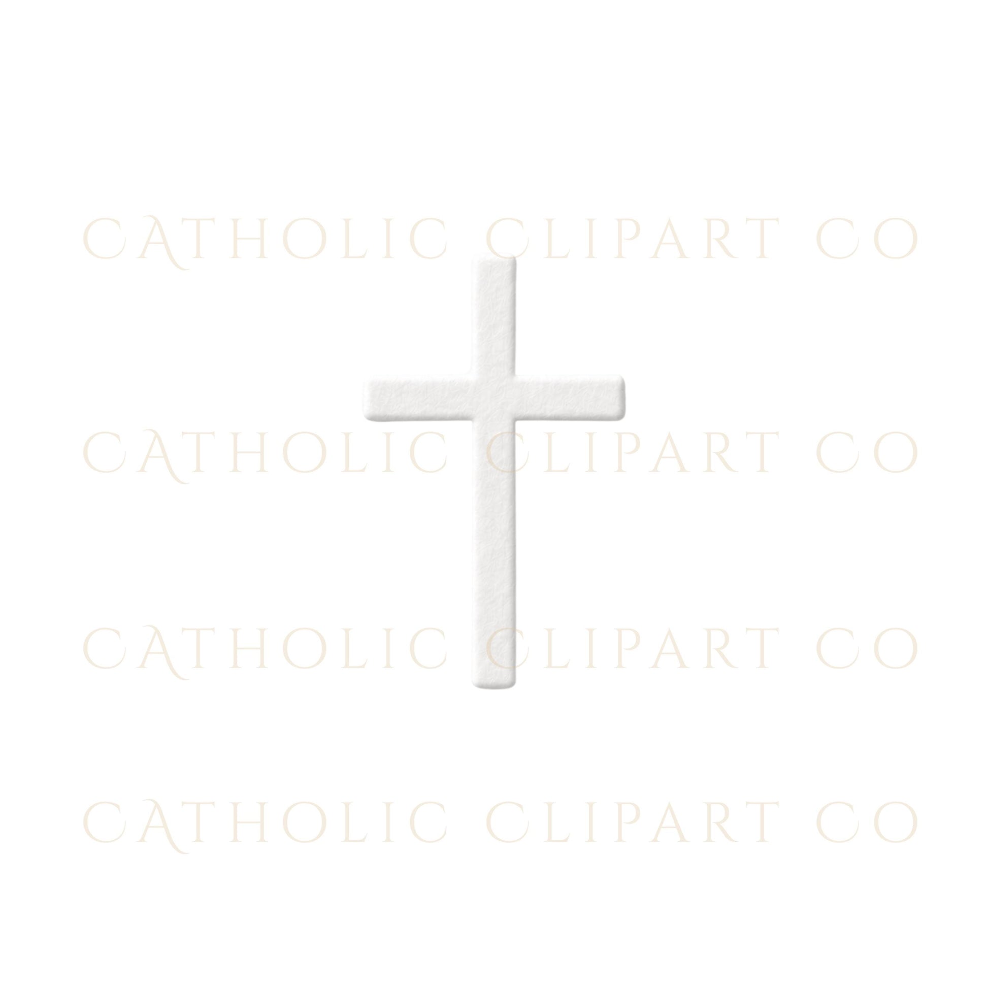 Catholic wedding and sacrament clipart PNG collection with luxury embossed aesthetic / Colección PNG de clipart sacramental y de boda católica con estética elegante estilo relieve