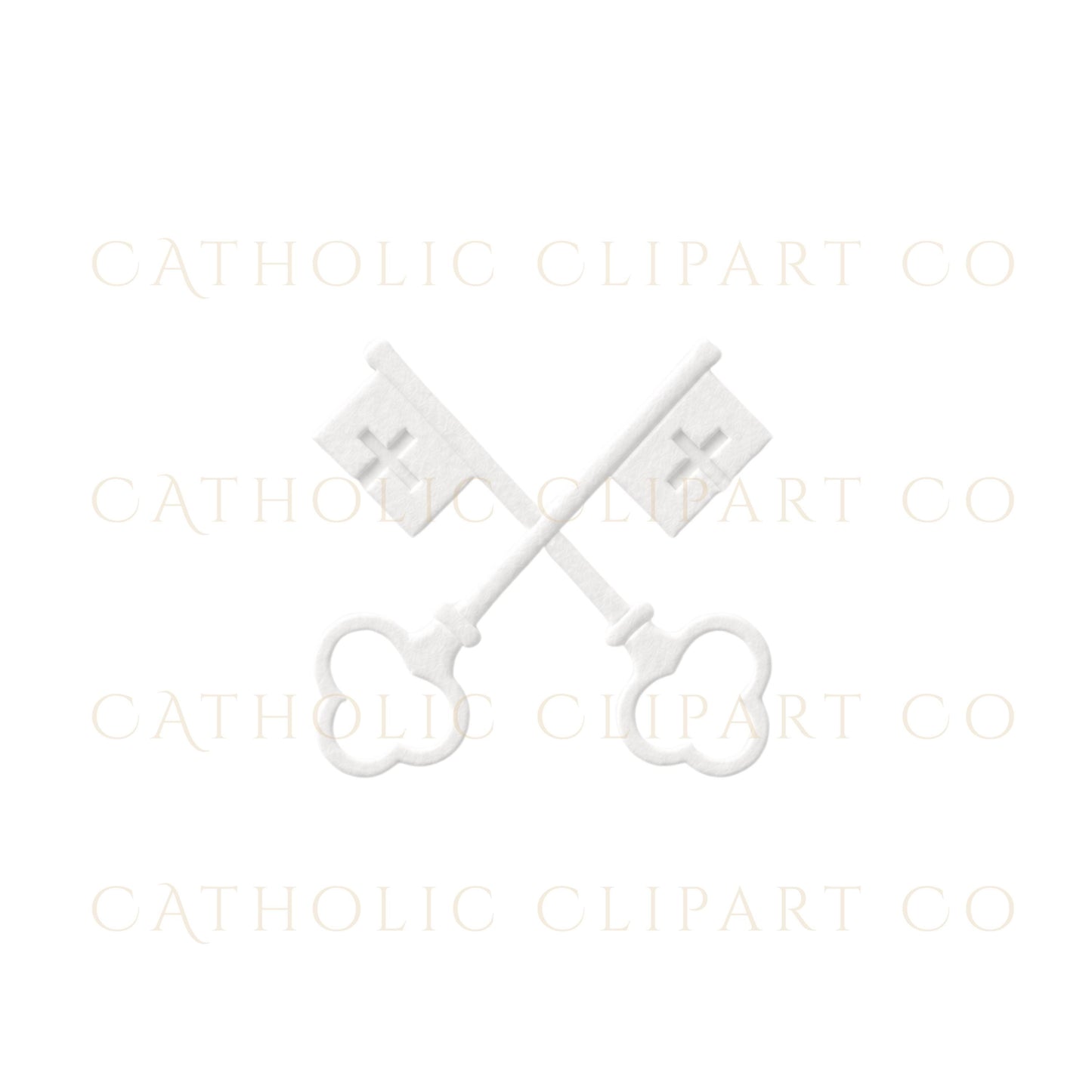 White Christian icon graphics bundle with minimalist embossed church symbols / Bundle de gráficos cristianos blancos con símbolos religiosos minimalistas
