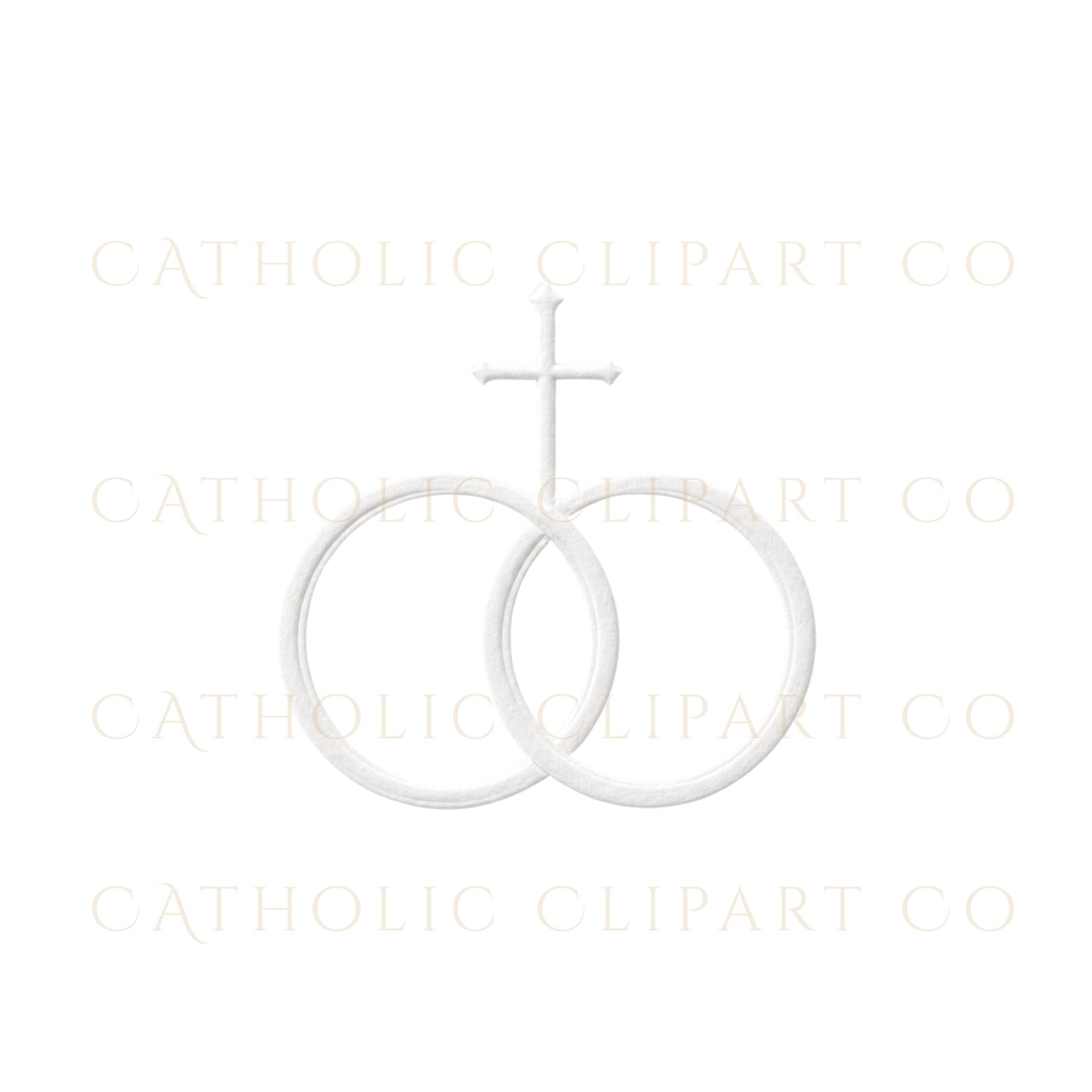 Minimal white religious icon bundle for prayer cards, invitations, and Catholic stationery / Bundle minimalista de iconos religiosos blancos para tarjetas de oración e invitaciones