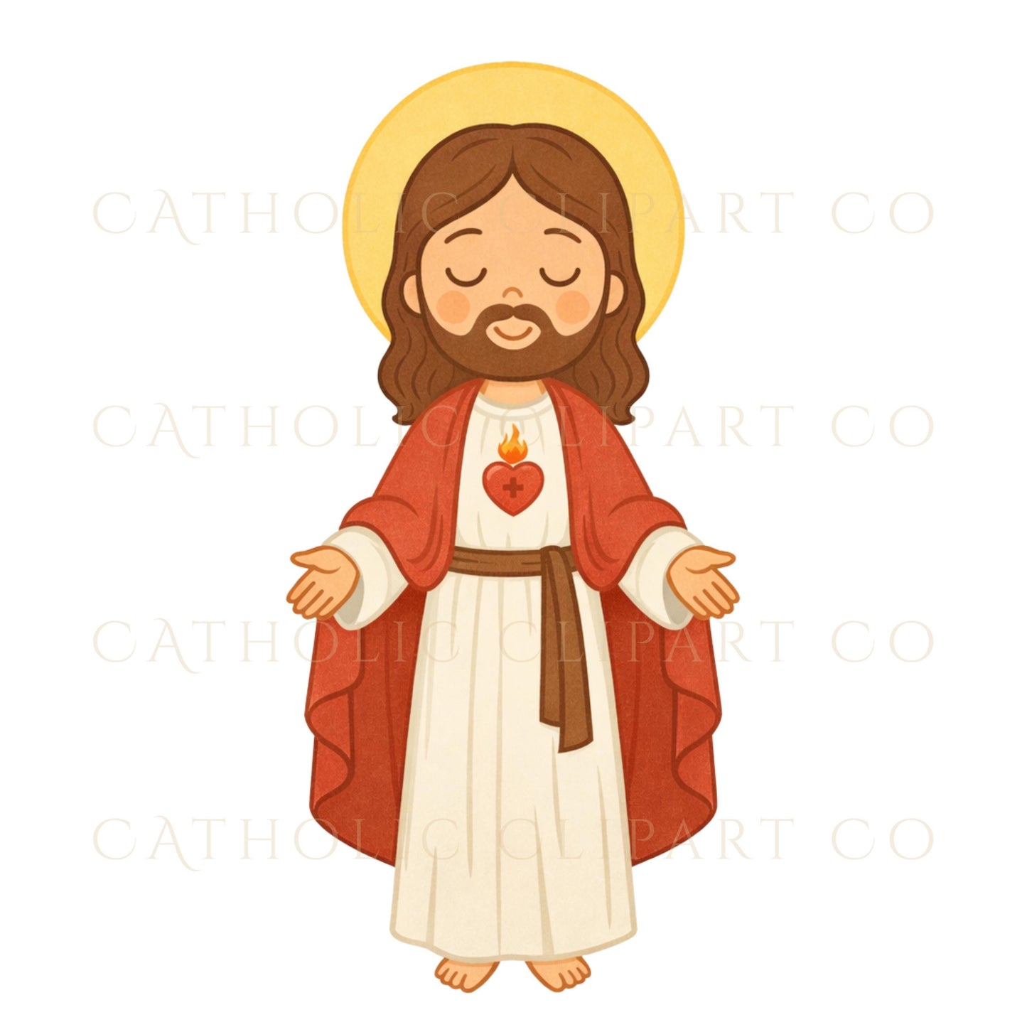 Catholic kids clipart bundle for prayer cards stickers nursery and homeschool projects / Bundle de clipart católico para niños ideal para tarjetas stickers nursery y homeschool