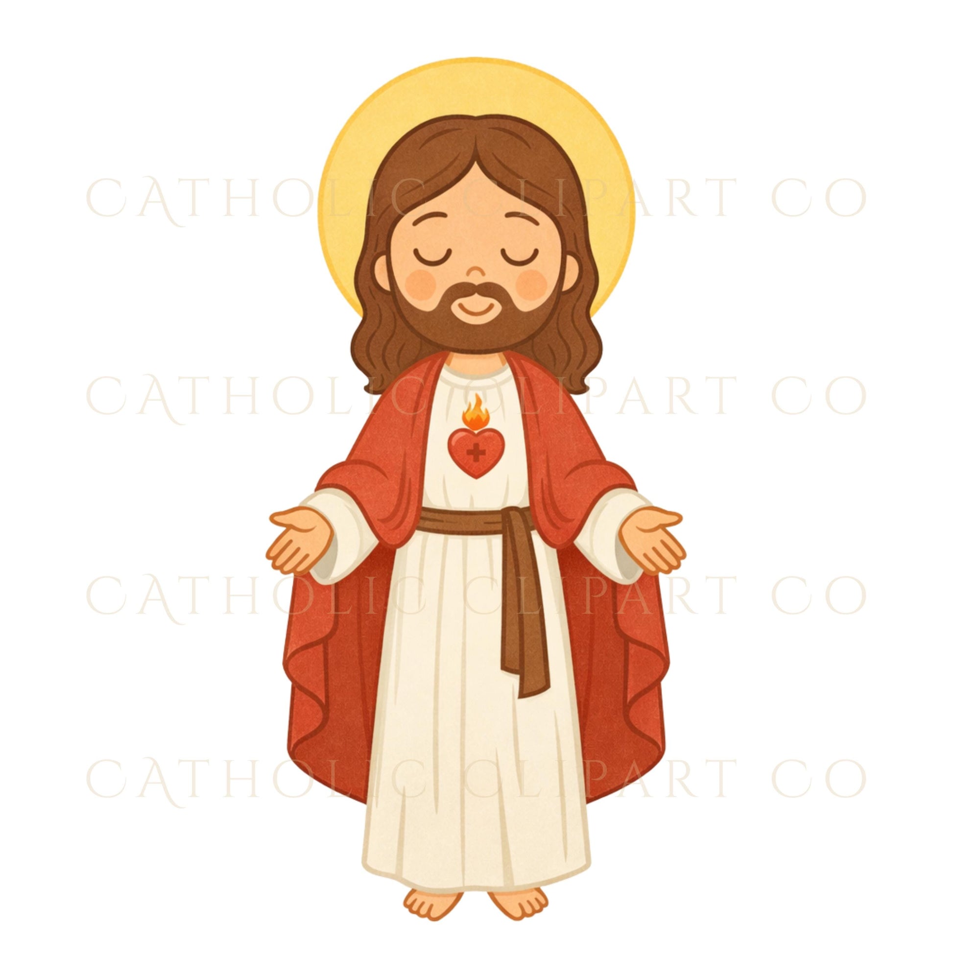 Catholic kids clipart bundle for prayer cards stickers nursery and homeschool projects / Bundle de clipart católico para niños ideal para tarjetas stickers nursery y homeschool