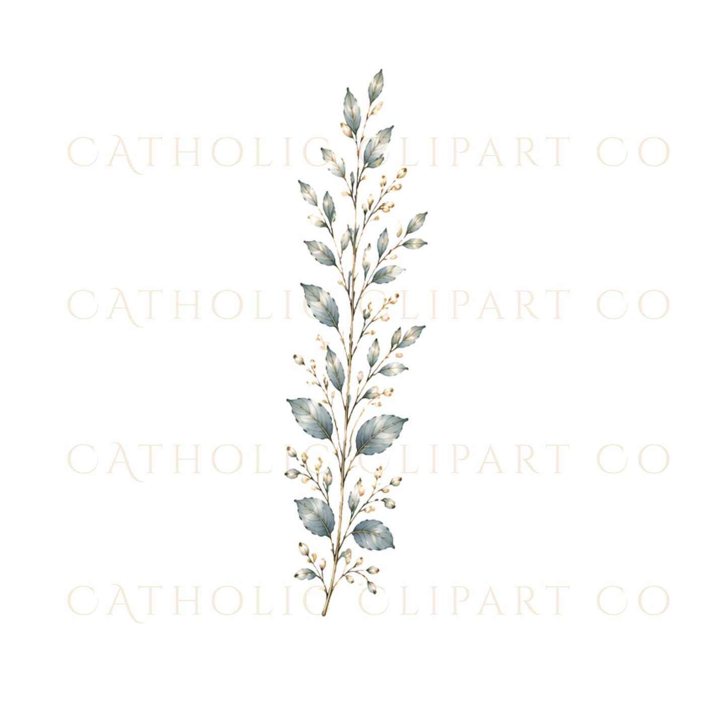 White rose and lily floral clipart bundle with watercolor botanical elements for wedding projects | Paquete de clipart floral de rosas blancas y lirios con elementos botánicos en acuarela para proyectos de boda