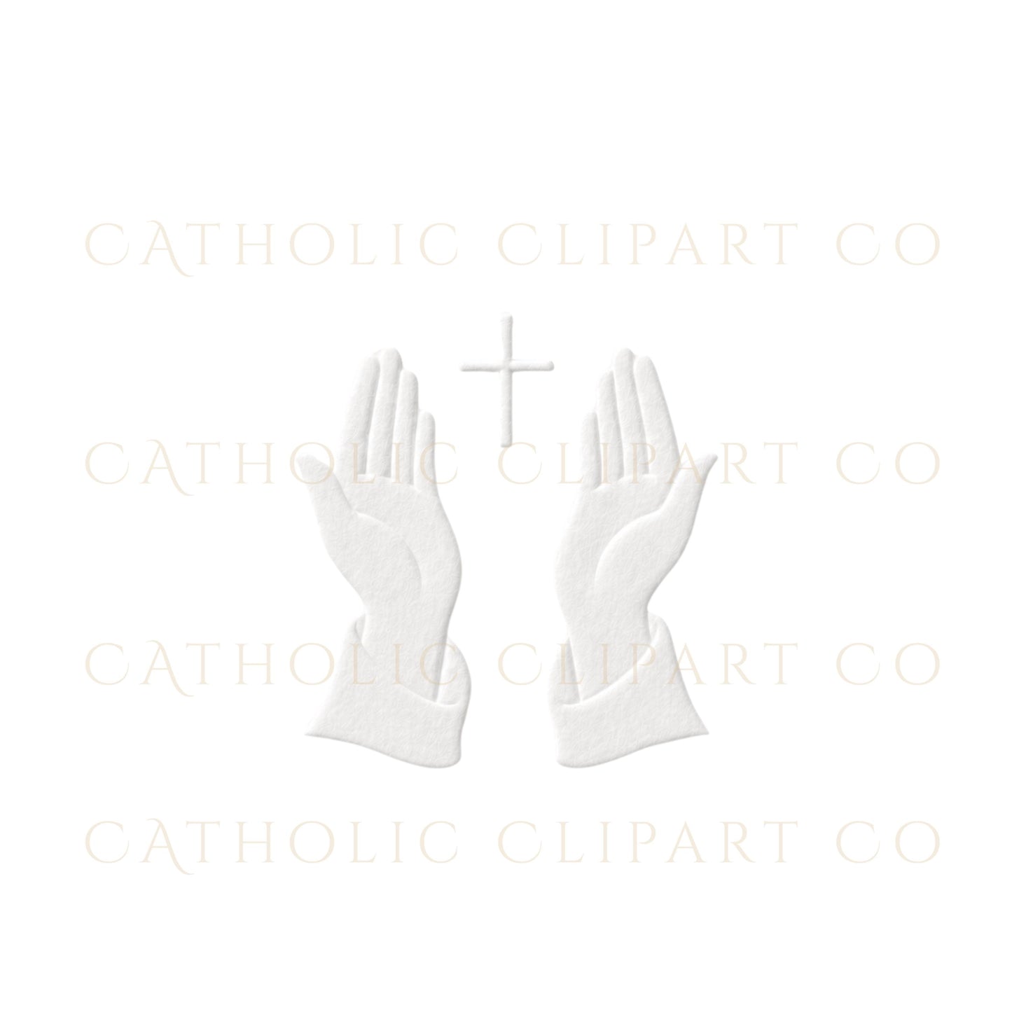 Luxury embossed Catholic PNG graphics for church branding and devotional products / Gráficos católicos estilo relieve para branding parroquial y productos devocionales