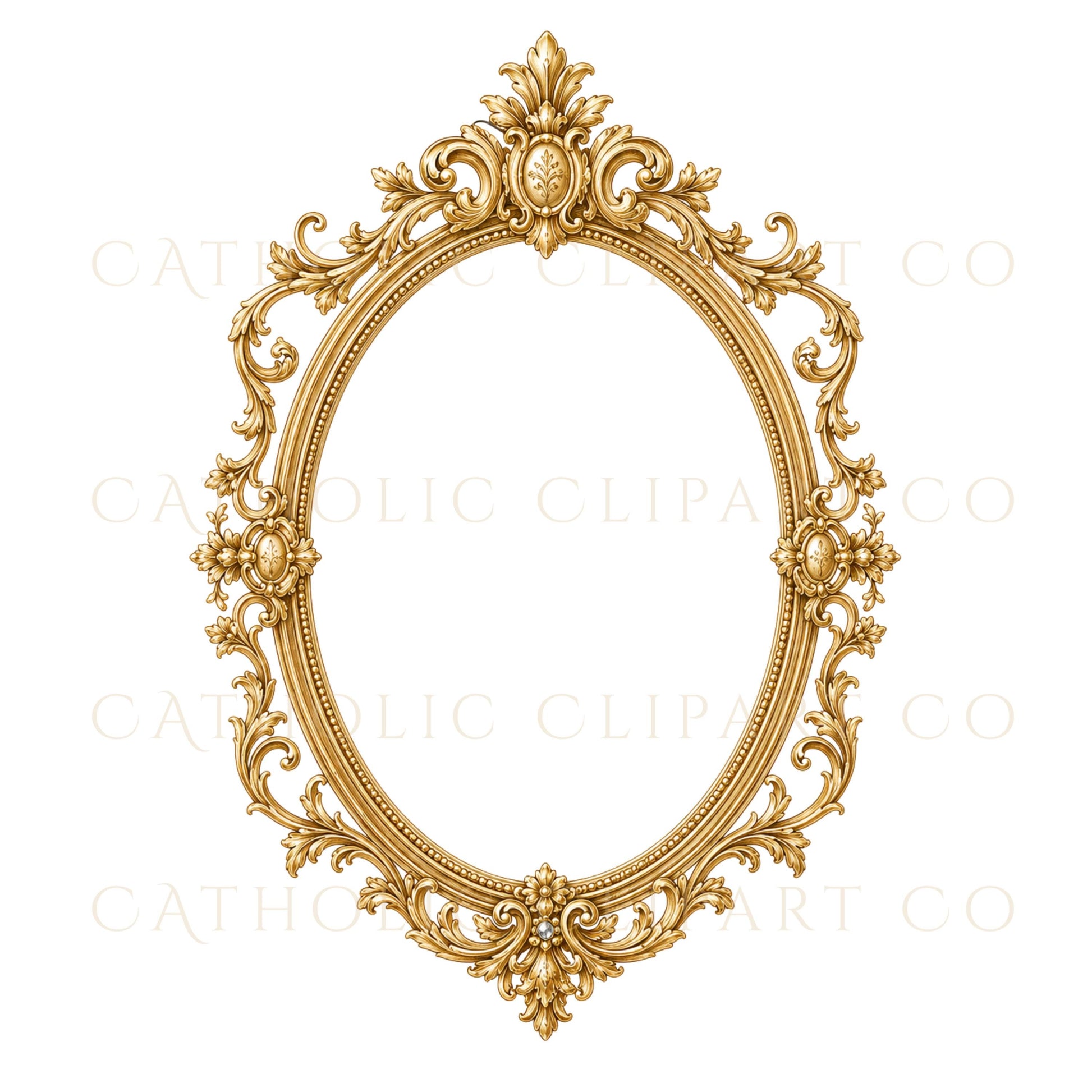 Gold decorative border clipart bundle for Canva invitations, menus, save the dates, and branding | Paquete de bordes decorativos dorados para invitaciones Canva, menús, save the date y branding