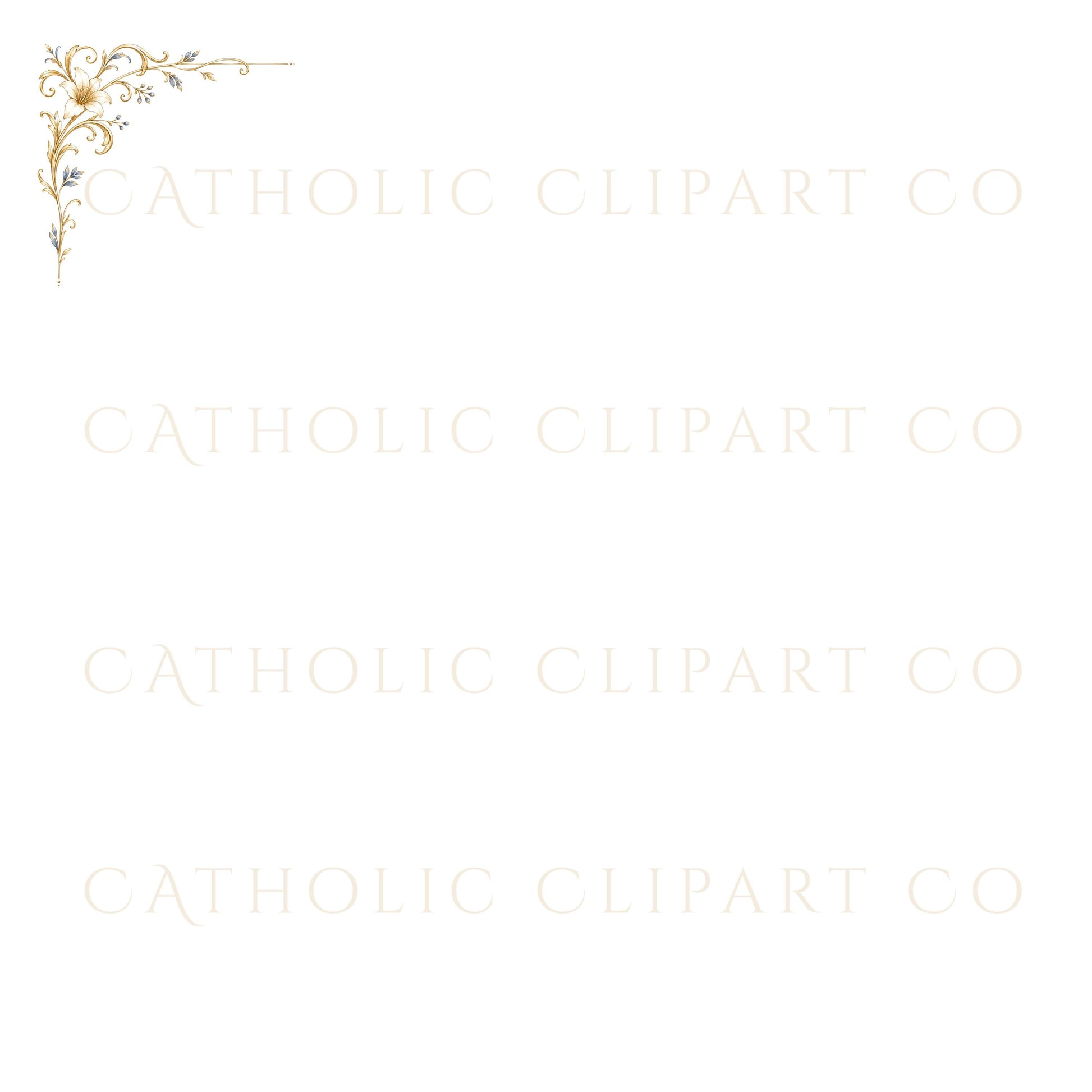 Catholic Wedding Clipart PNG Bundle, Marian Monogram Graphics, Catholic Wedding Crest, Luxury Wedding Invitation Clipart