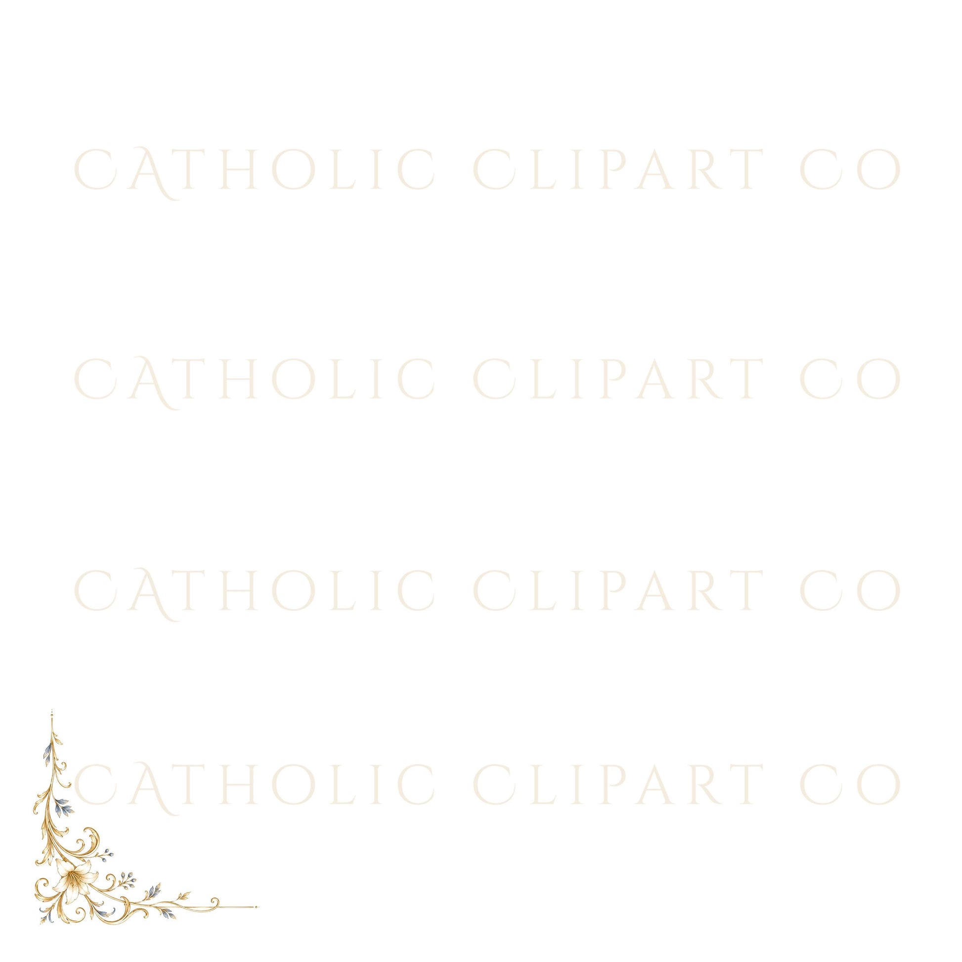 Catholic Wedding Clipart PNG Bundle, Marian Monogram Graphics, Catholic Wedding Crest, Luxury Wedding Invitation Clipart