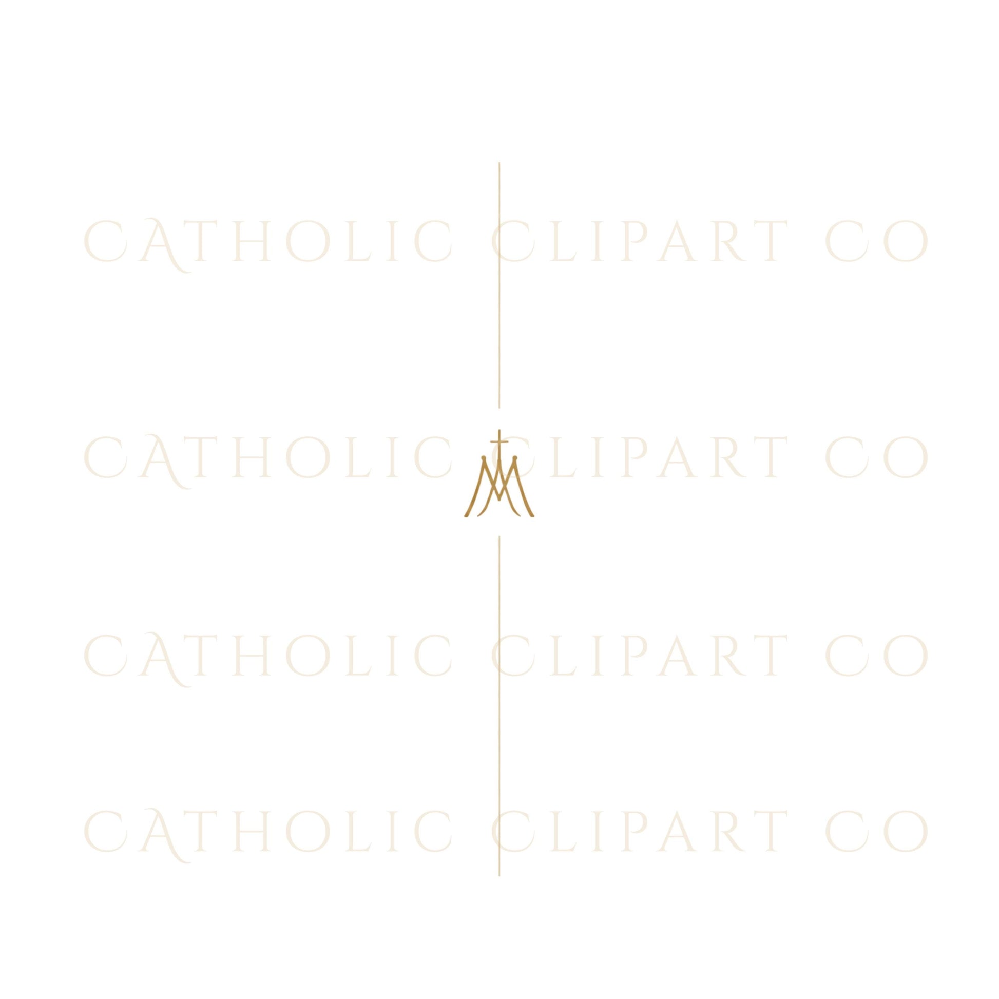 Catholic PNG bundle with transparent background wedding design elements | Paquete PNG católico con elementos de diseño para bodas y fondo transparente