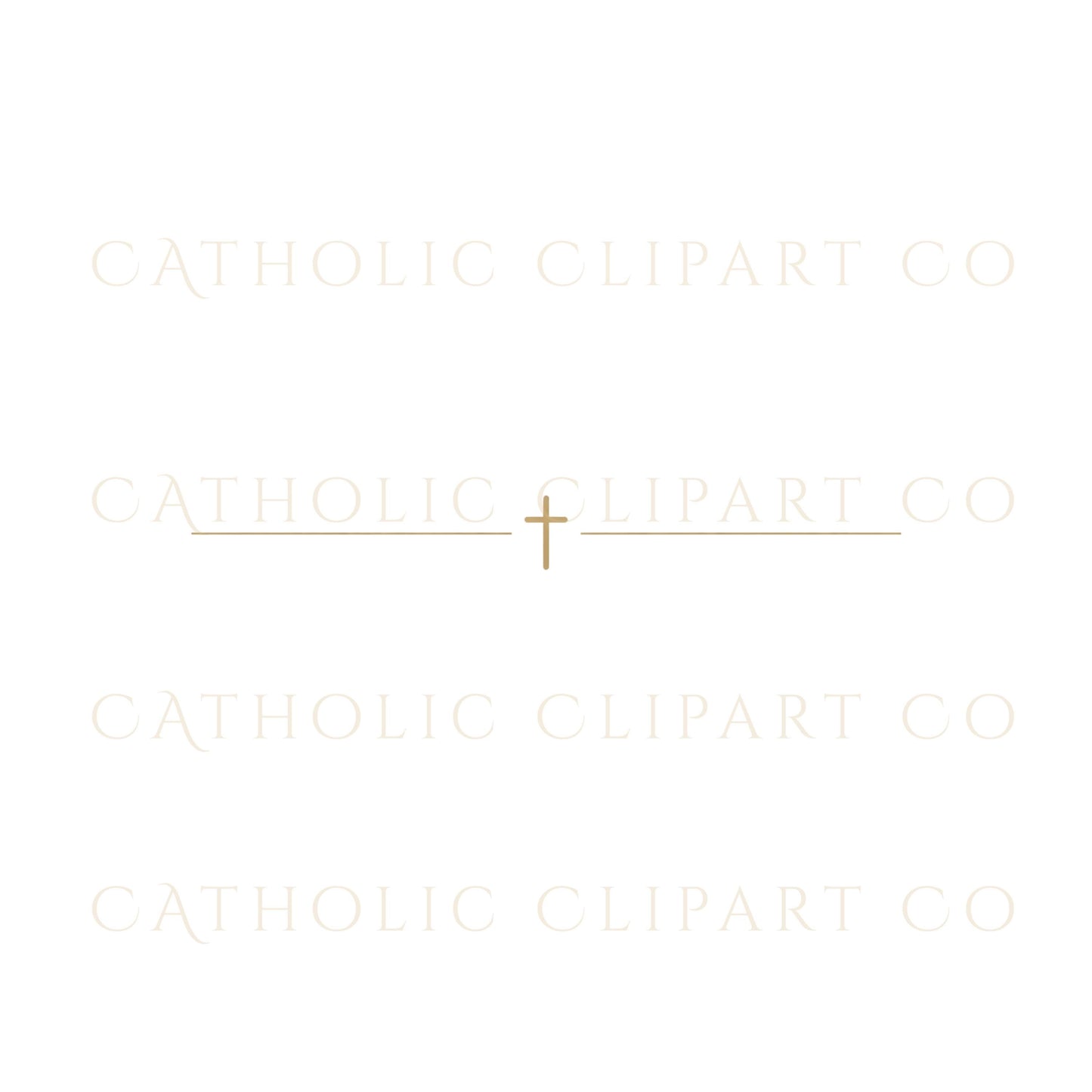 Elegant Catholic wedding frame clipart for Canva templates and printed stationery | Elegante clipart de marcos para bodas católicas ideal para Canva y papelería impresa