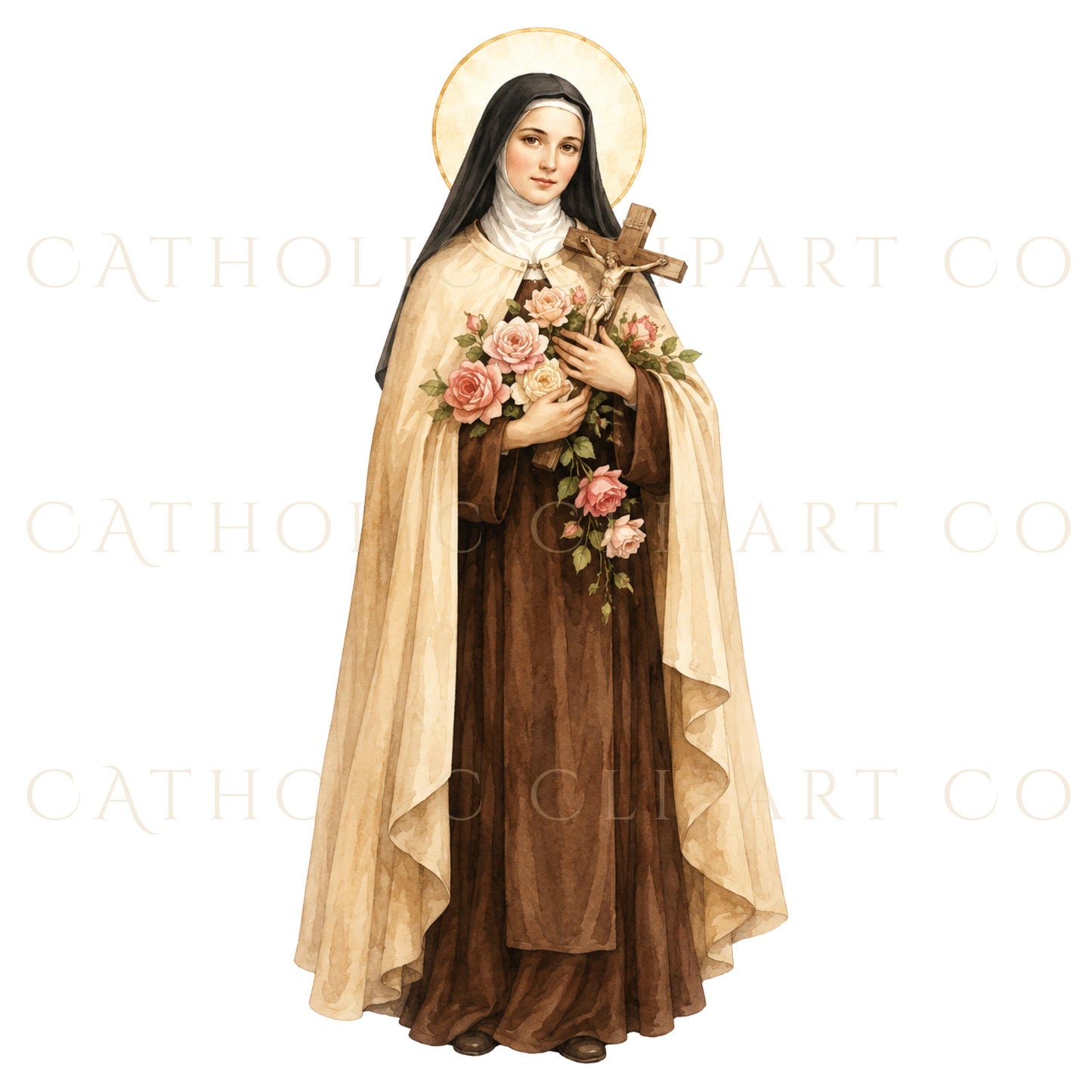 Commercial use Catholic clipart bundle for All Saints Day, Confirmation projects, homeschool resources and church designs / Paquete de clipart católico de uso comercial para Todos los Santos, proyectos de Confirmación, homeschool y diseños de iglesia