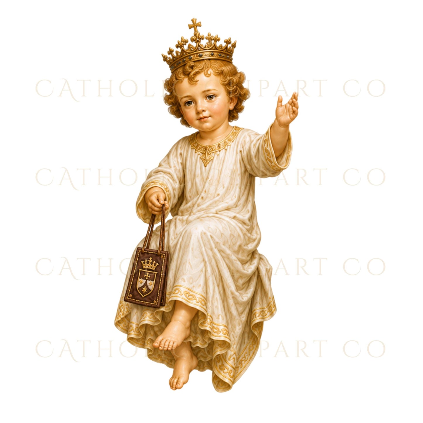 Catholic Marian PNG set featuring Virgen del Carmen artwork, devotional scapular elements, gold emblems, and white lily flowers. / Set PNG mariano católico con arte de la Virgen del Carmen, elementos del escapulario, emblemas dorados y lirios blancos.