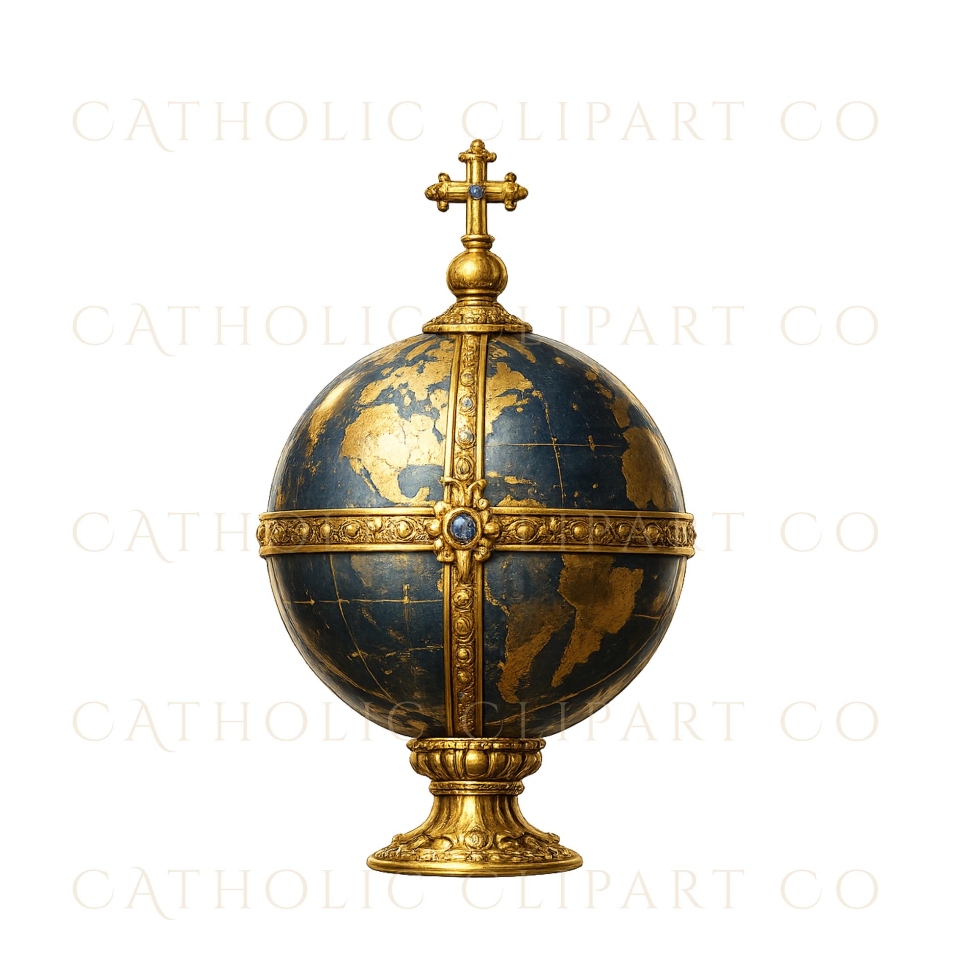 Christ the King Catholic Jesus blessing pose with crown, Sacred Heart and cross staff | Jesús Cristo Rey bendiciendo con corona, Sagrado Corazón y cetro de cruz
